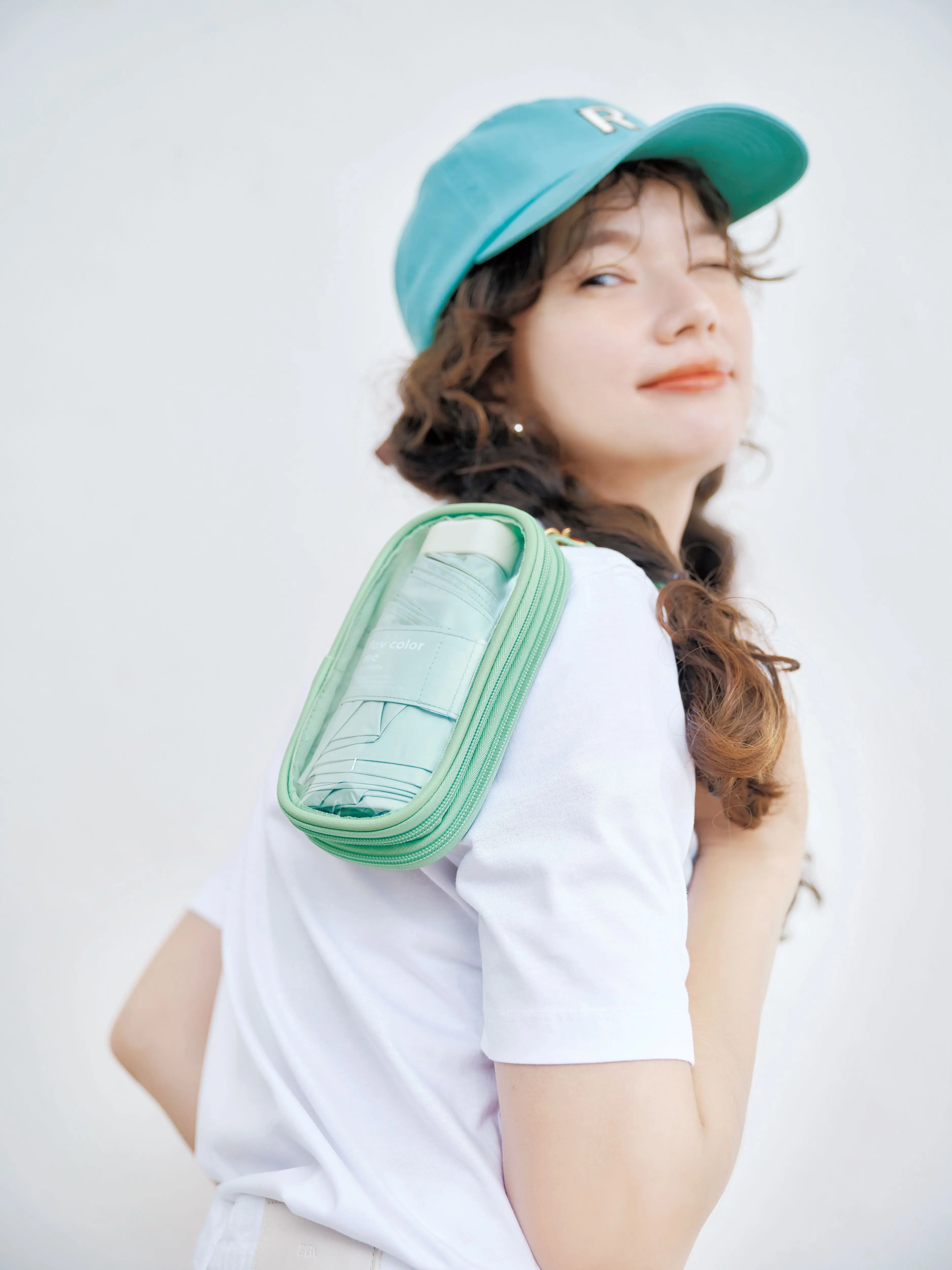 日本 because 我推系UV99%折疊傘/ Green