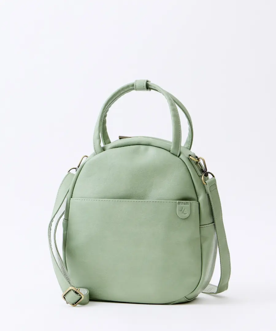 日本 Legato Largo Lineare Natural Vintage 2Way肩背包/ Mint Green