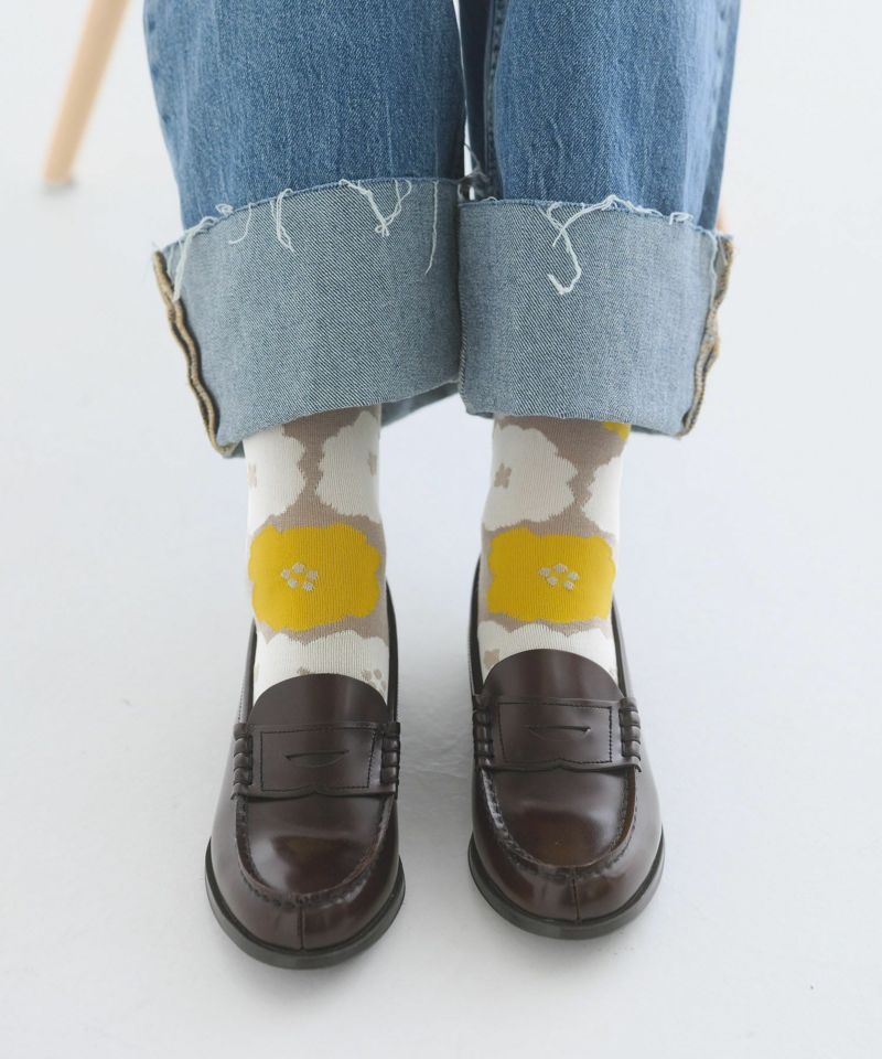 日本聯名款➤日本 Tabio x Wpc.Patterns Pioni低筒襪/ 62/ Yellow