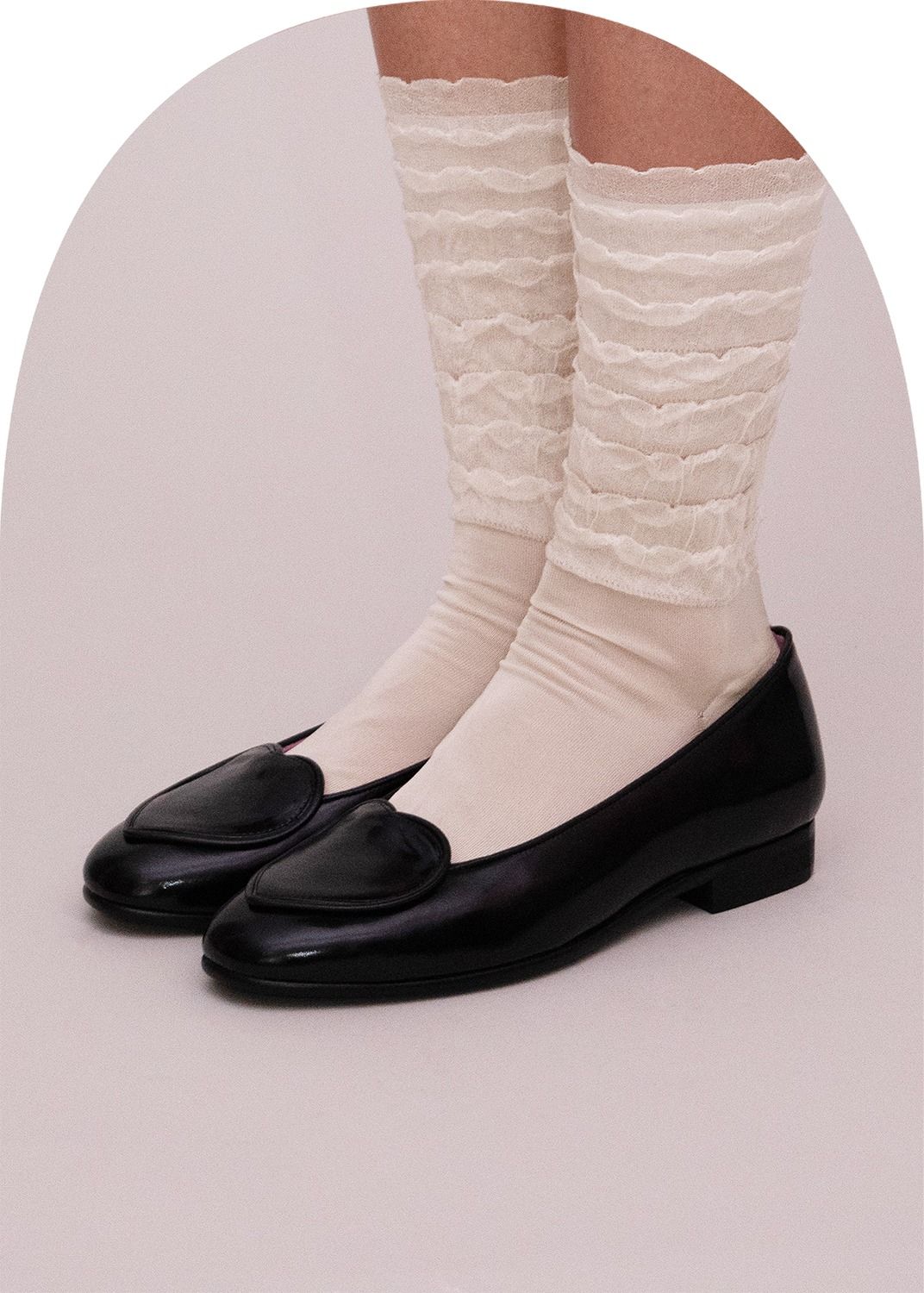 【誠品獨家】日本 KiwandaKiwanda Frill 中筒襪/ Cream