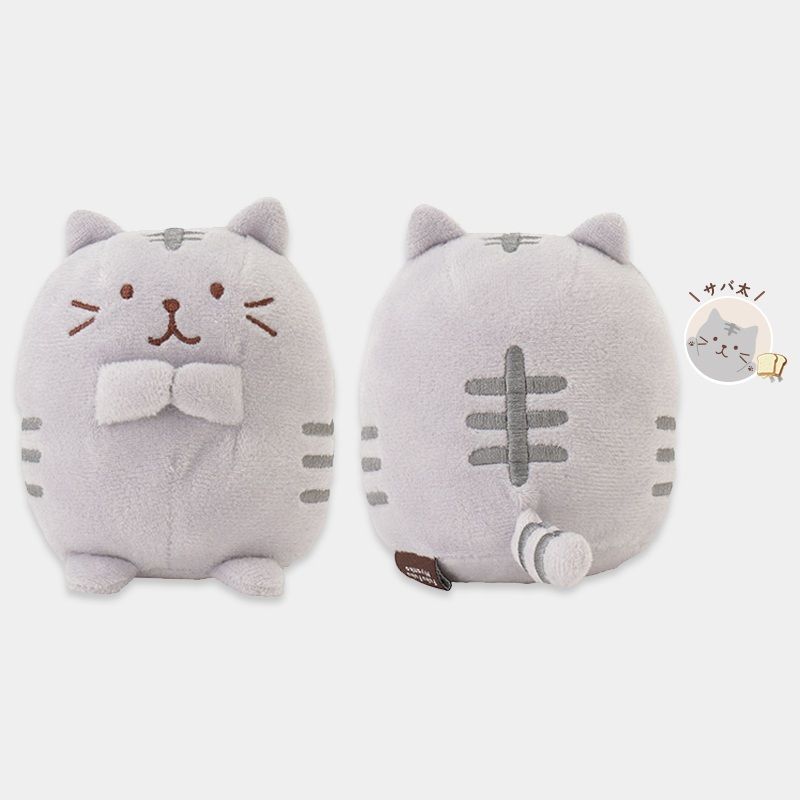 日本 HAPiNS Fuku Fuku Nyanko 玩偶/ S/ 鯖太