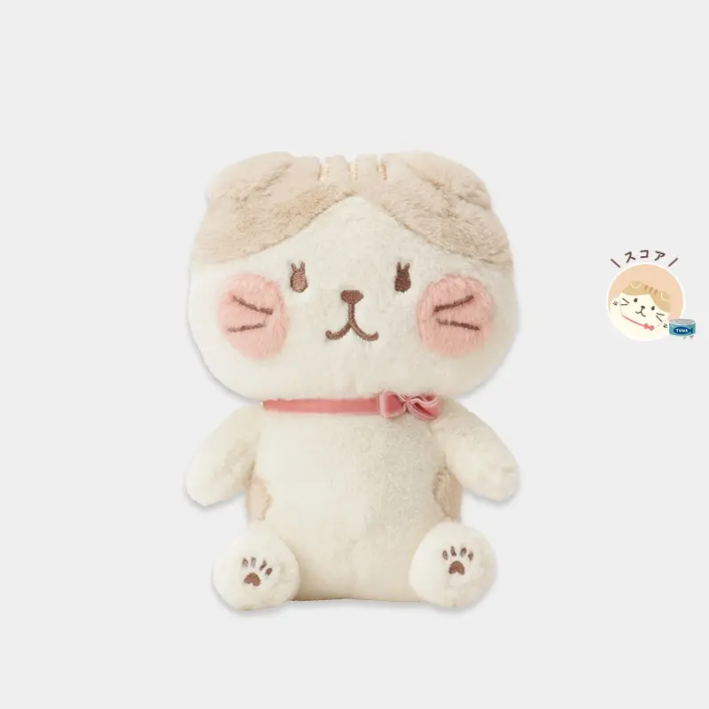 日本 HAPiNS Fuku Fuku Nyanko 腮紅系列吉祥物玩偶/ 蘇格亞