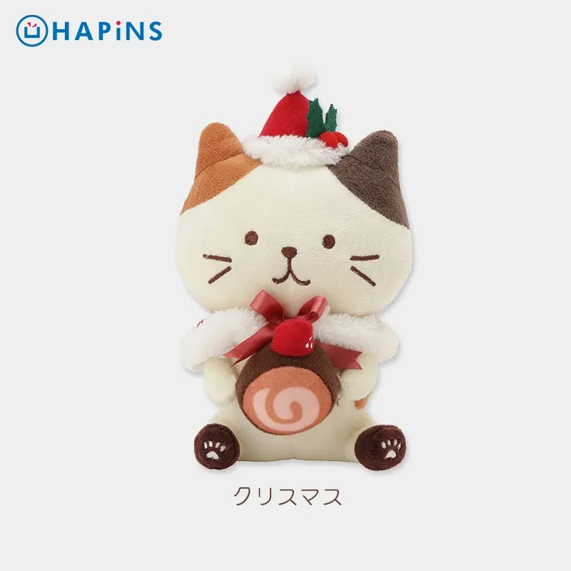 日本 HAPiNS Fuku Fuku Nyanko 耶誕系列玩偶/ 米開朗基羅