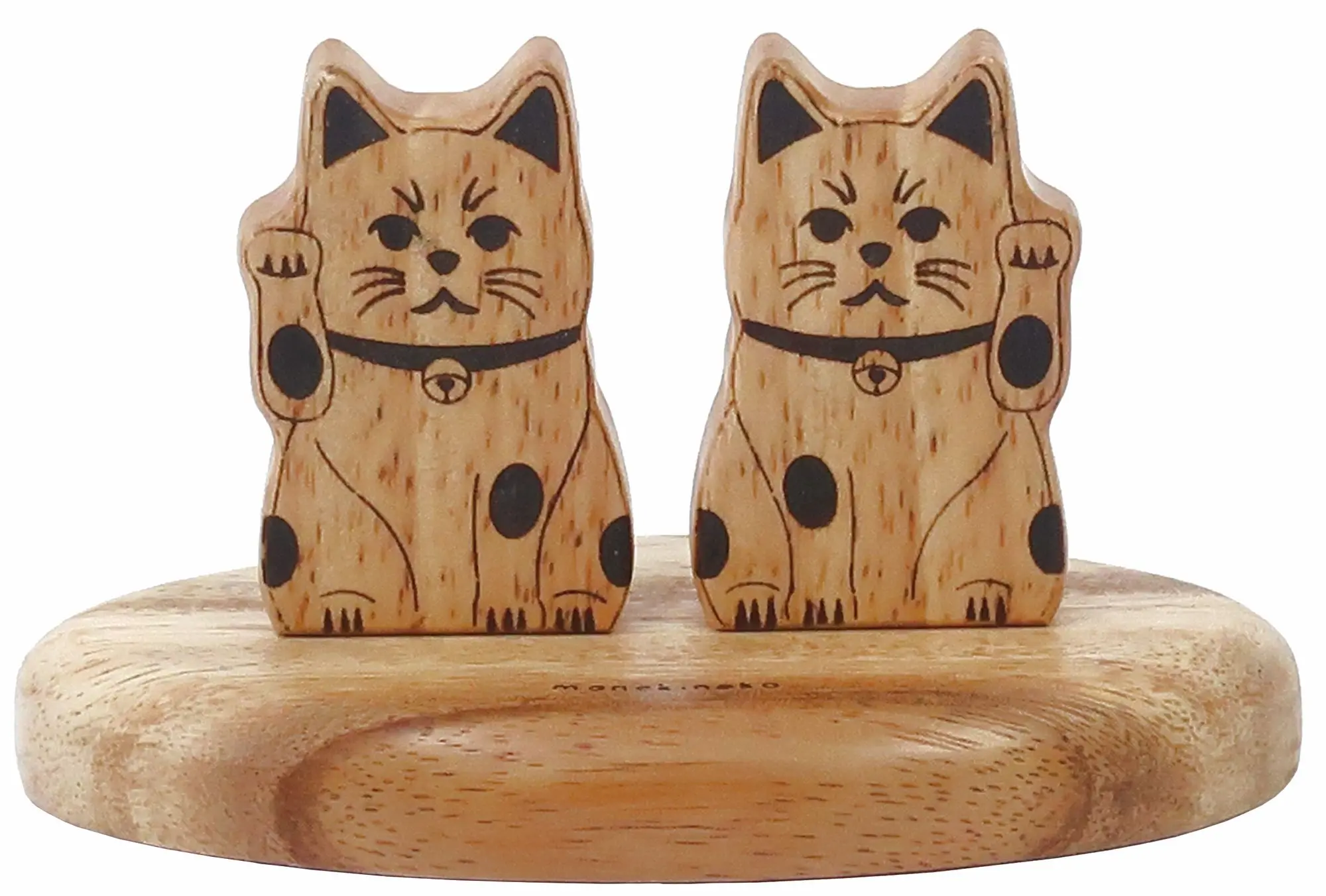 日本 Creer Nein Marke 斯瓦木雕擺飾/ Maneki Neko