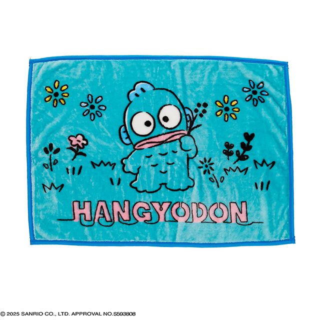 丸真 x Sanrio 蓋毯/ Flowers and Hangyodon