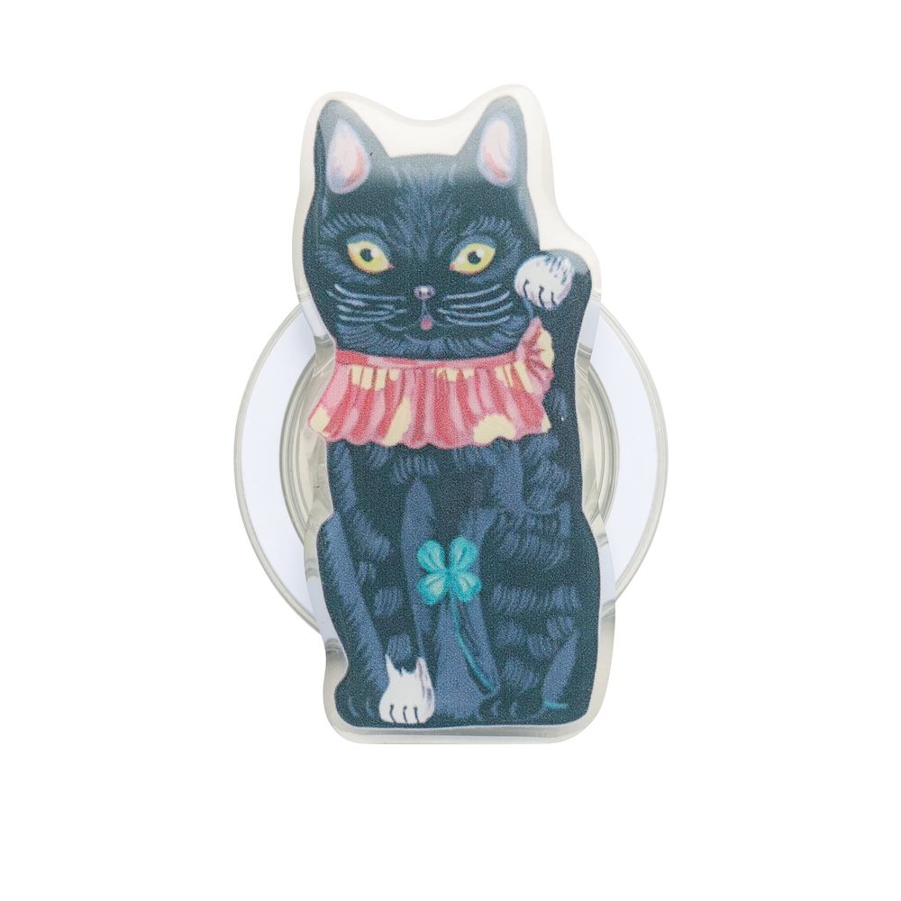 日本 Nathalie Lete 磁性手機支架/ Lucky Cat-Bk