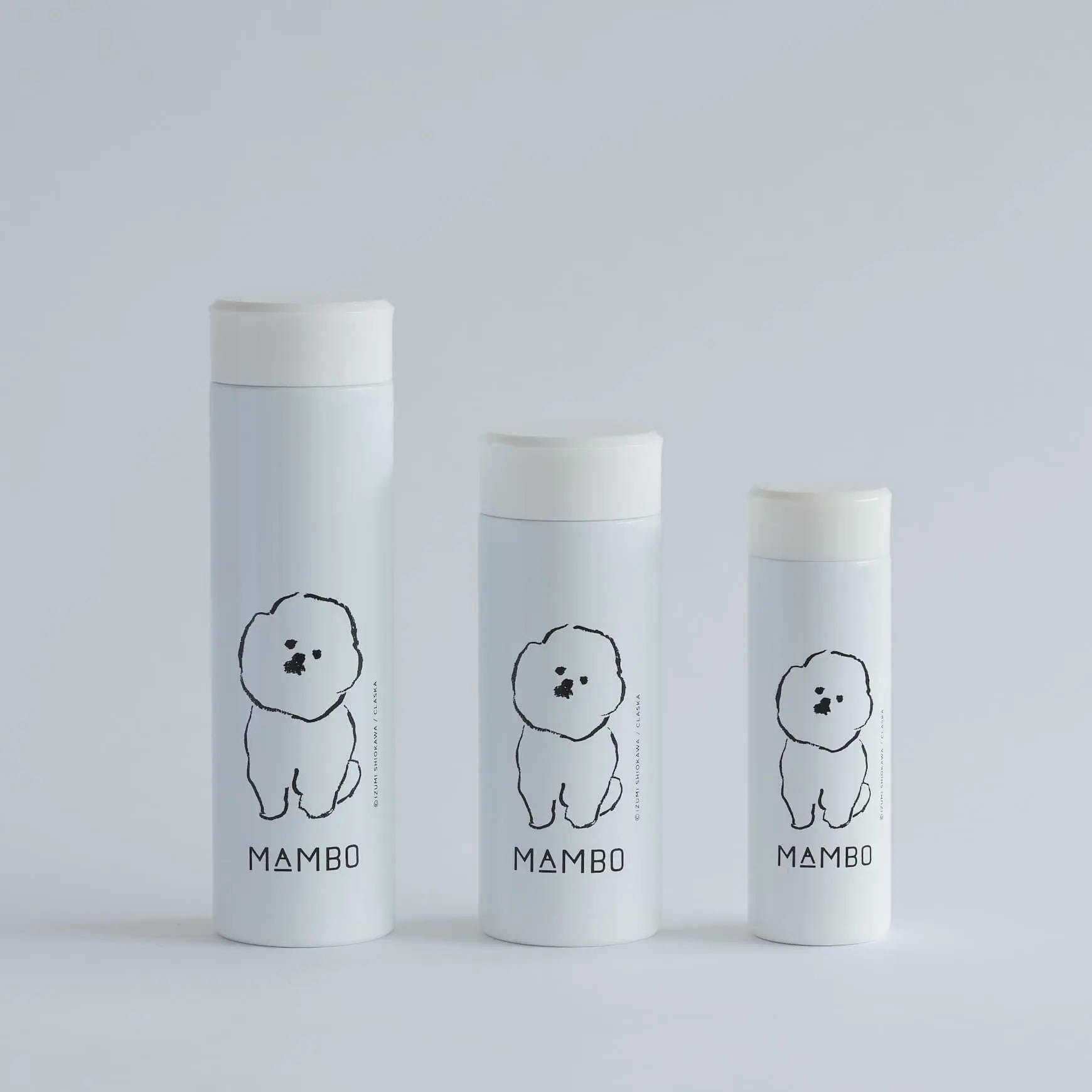 日本 MAMBO 比熊犬 不鏽鋼保溫瓶/ 150ml