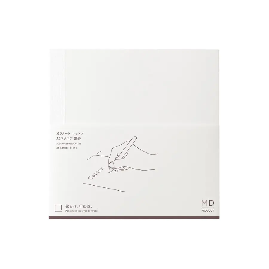 日本 MD PRODUCT 空白筆記本/ Cotton A5 Square