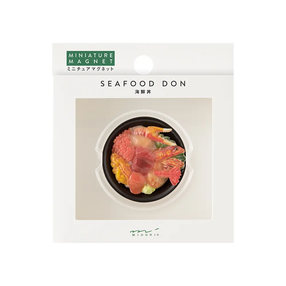 日本 MIDORI 和食微縮磁鐵/ 海鮮丼