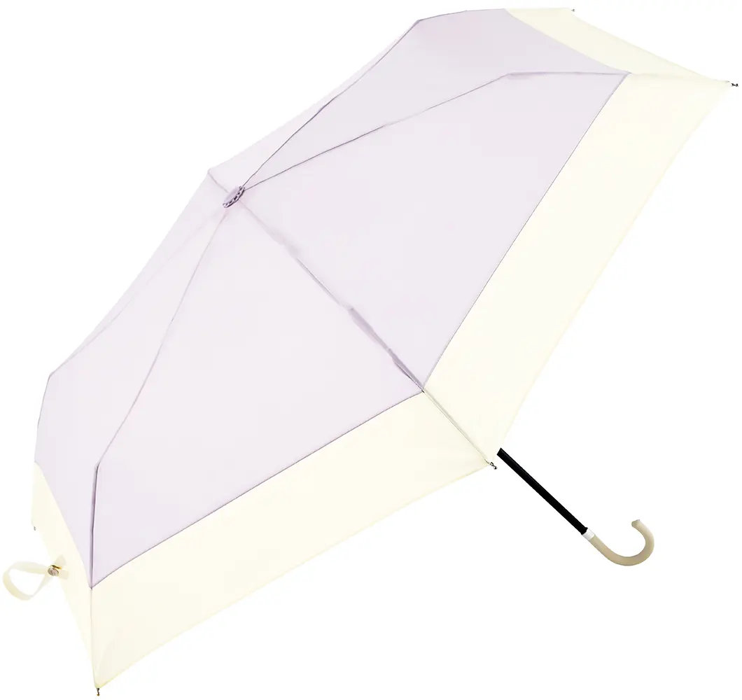 日本 because 晴雨兩用 UV80% 折傘/ Bicolor Lavender