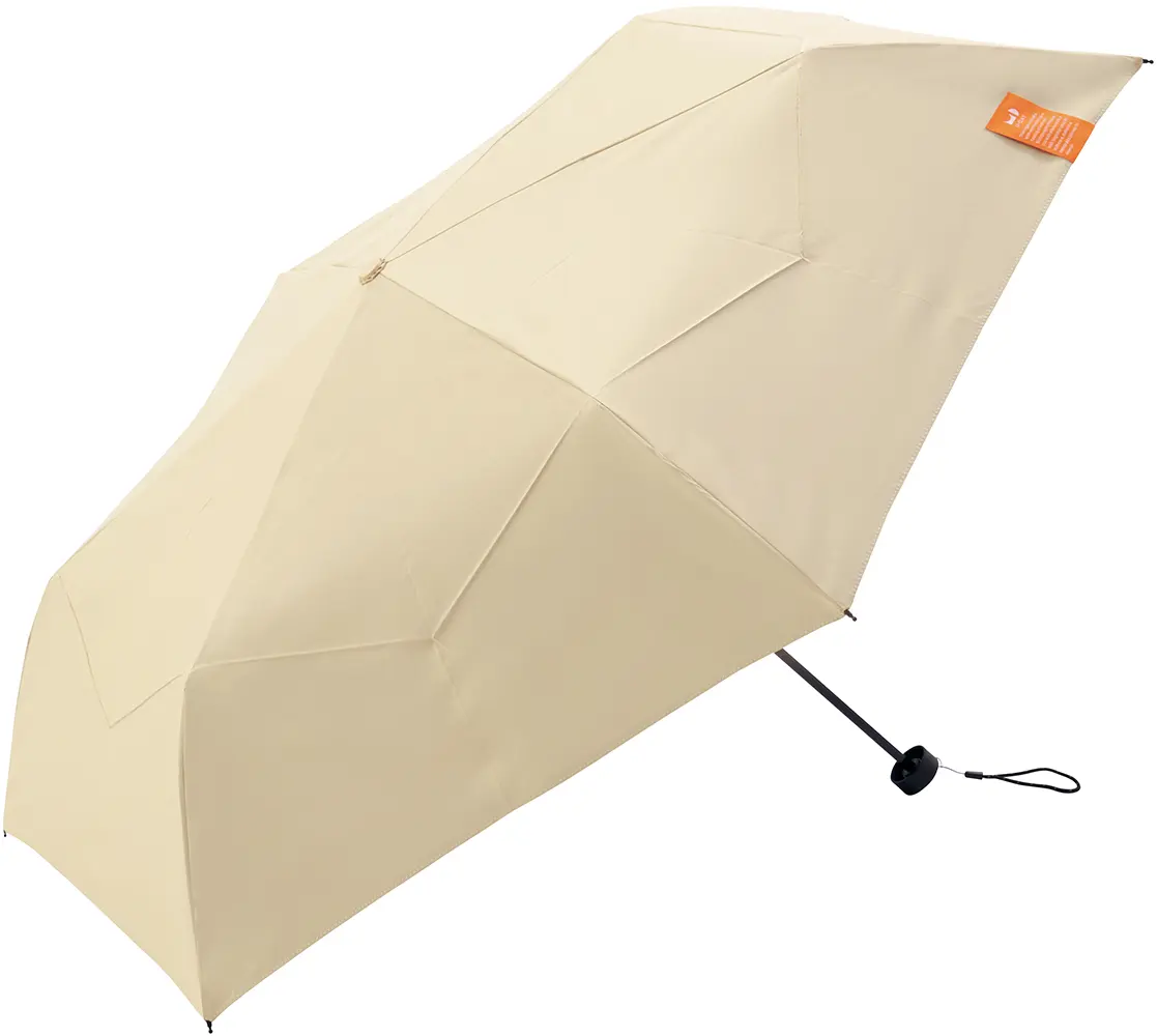 日本 because U-Day 晴雨兩用 UV99.9% 瞬收折傘/ Beige