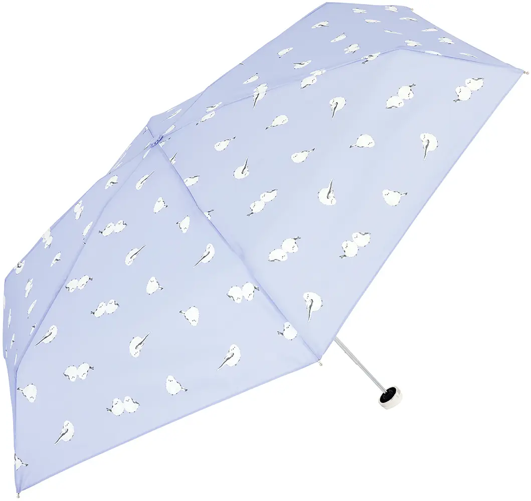 日本 because 晴雨兩用 UV80% 折傘/ Shimaenaga Blue