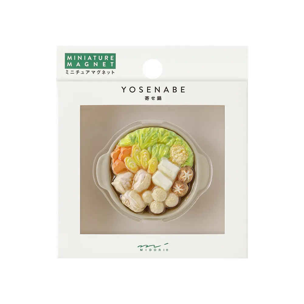 日本 MIDORI 和食微縮磁鐵/ 什錦火鍋