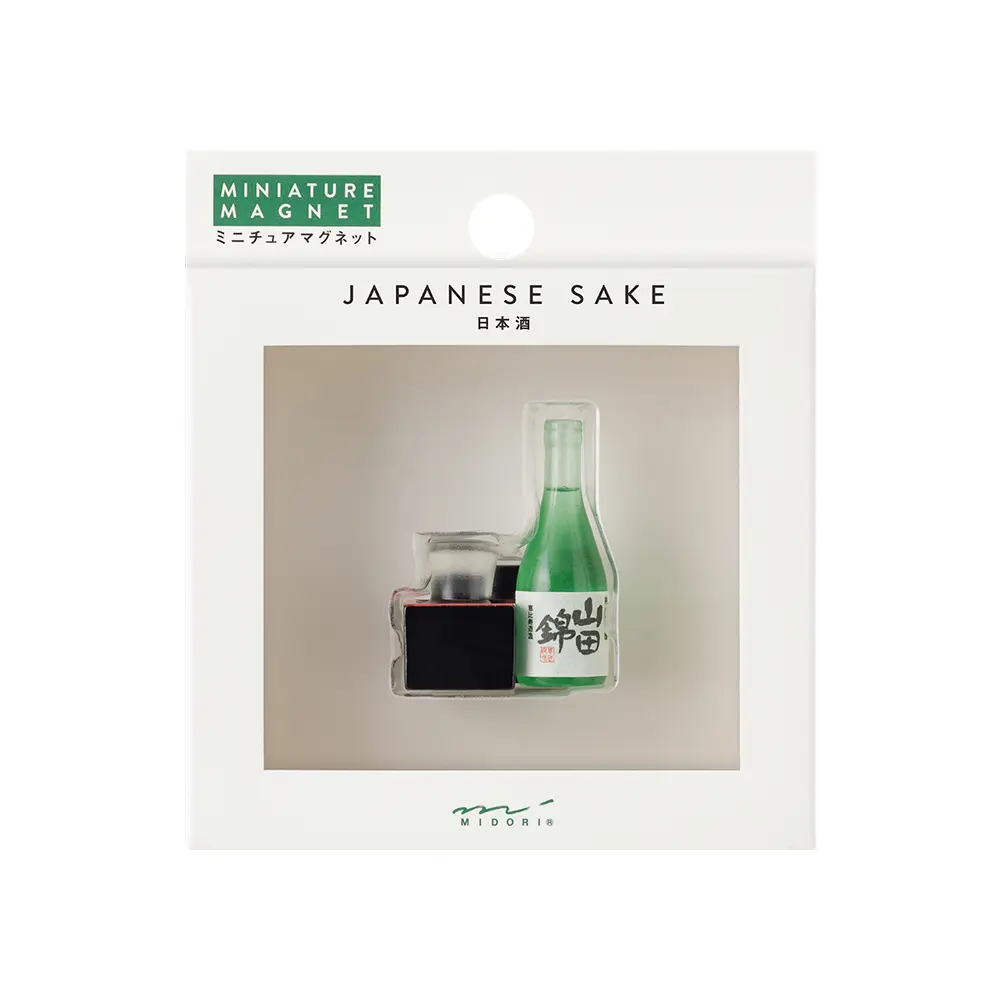 日本 MIDORI 和食微縮磁鐵/ 日本清酒