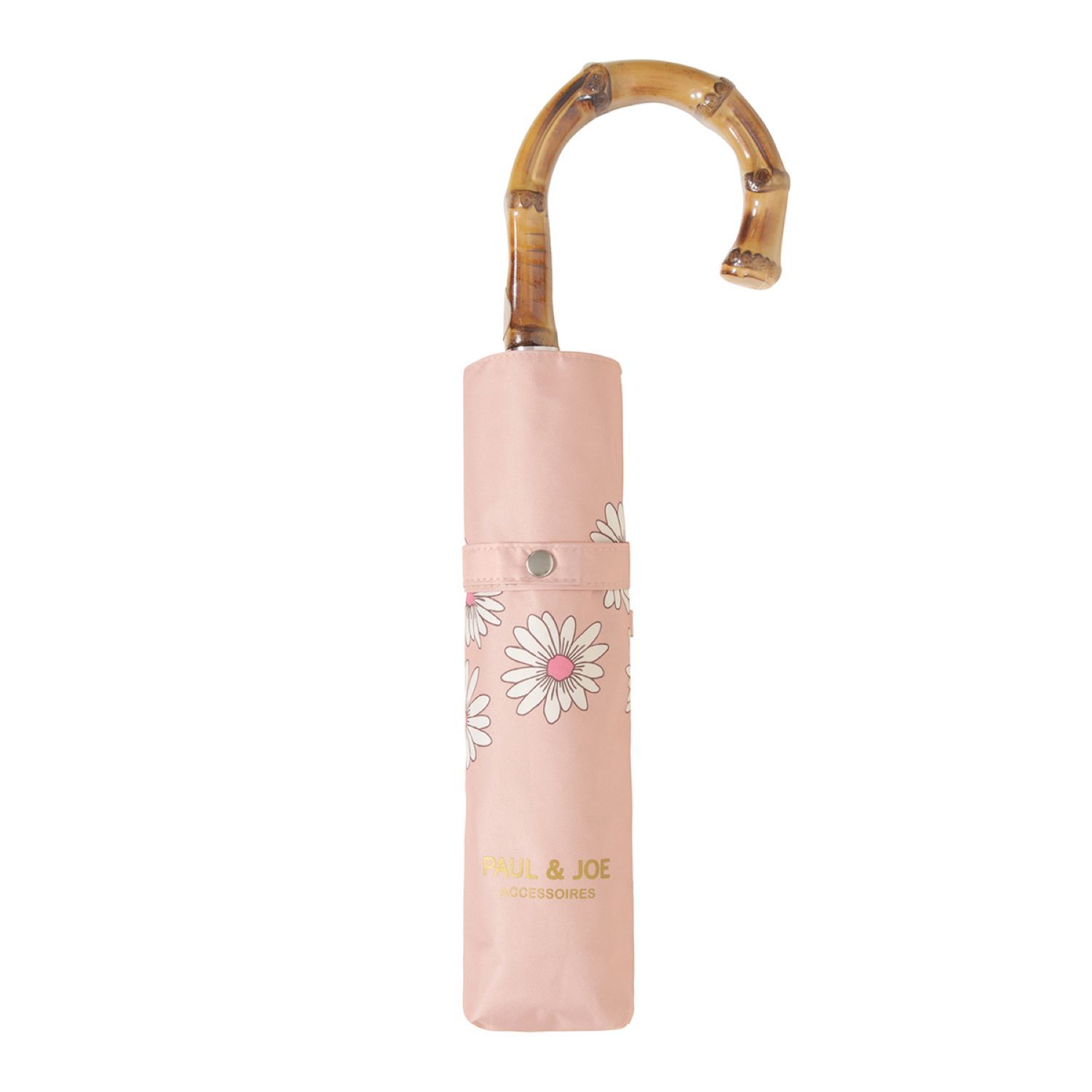 日本 PAUL & JOE ACCESSOIRES UV99.9晴雨兩用遮熱折傘/ Lovely Daisy Pink