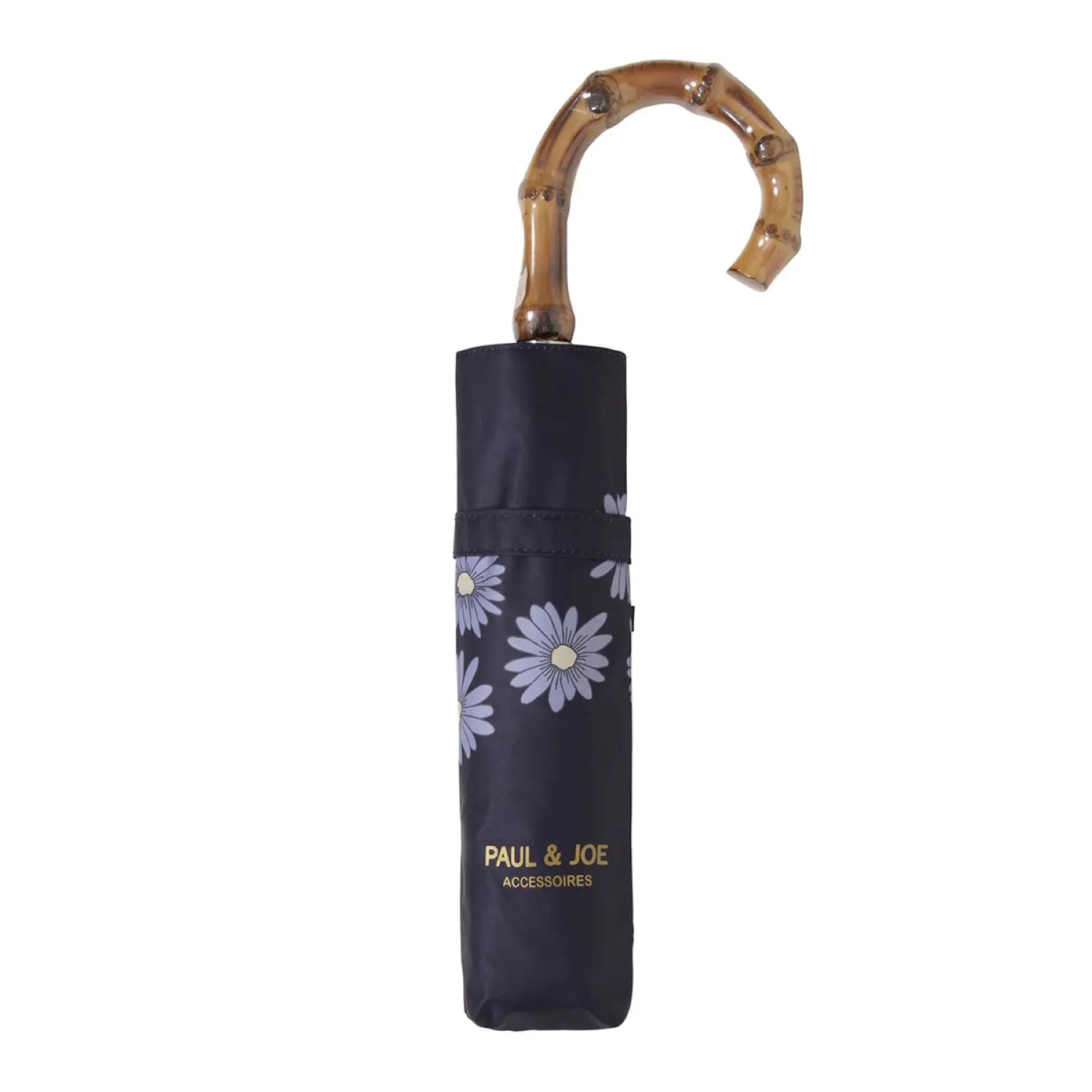 日本 PAUL & JOE ACCESSOIRES UV99.9晴雨兩用遮熱折傘/ Lovely Daisy Deep Blue