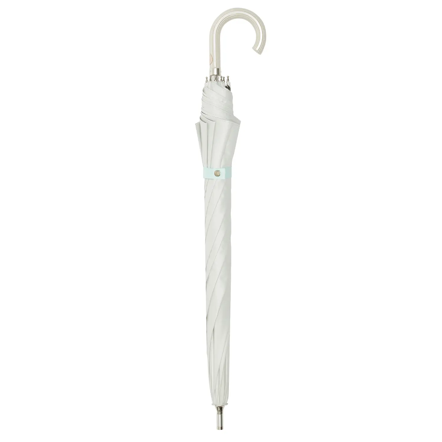 日本 PAUL & JOE ACCESSOIRES UV99.9晴雨兩用遮熱長傘/ Nounette White