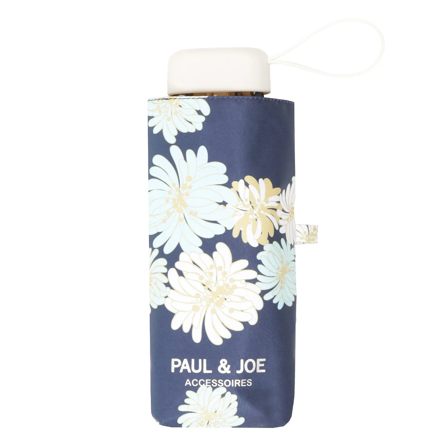 日本 PAUL & JOE ACCESSOIRES UV99.9晴雨兩用遮熱折傘/ Chrysanthemum Navy