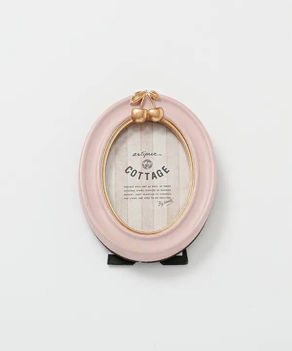 日本 artipur COTTAGE 櫻桃橢圓相框/ Pink