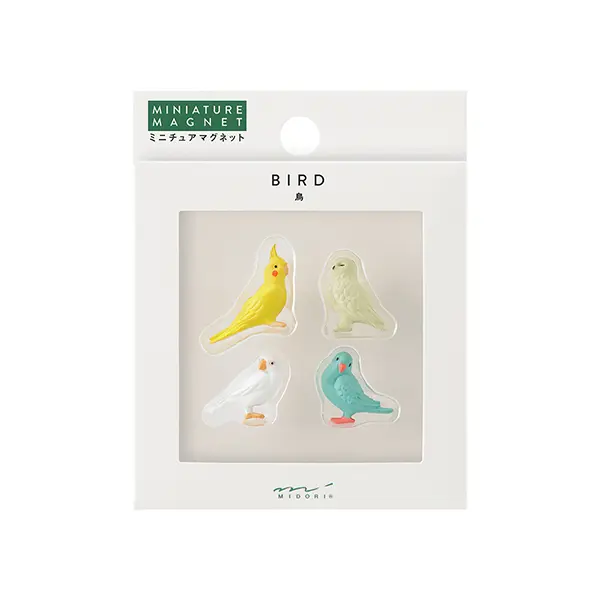 日本 MIDORI 立體磁鐵/ 4入組/ Bird B