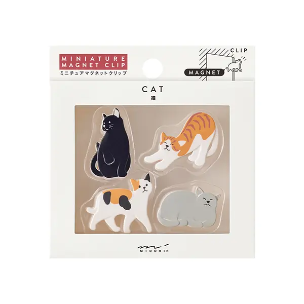 日本 MIDORI 磁吸文具夾/ 4入組/ Cat A