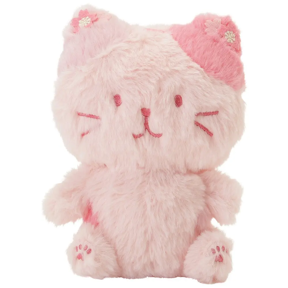 日本 HAPiNS Fuku Fuku Nyanko 粉粉櫻花玩偶/ 米開朗基羅