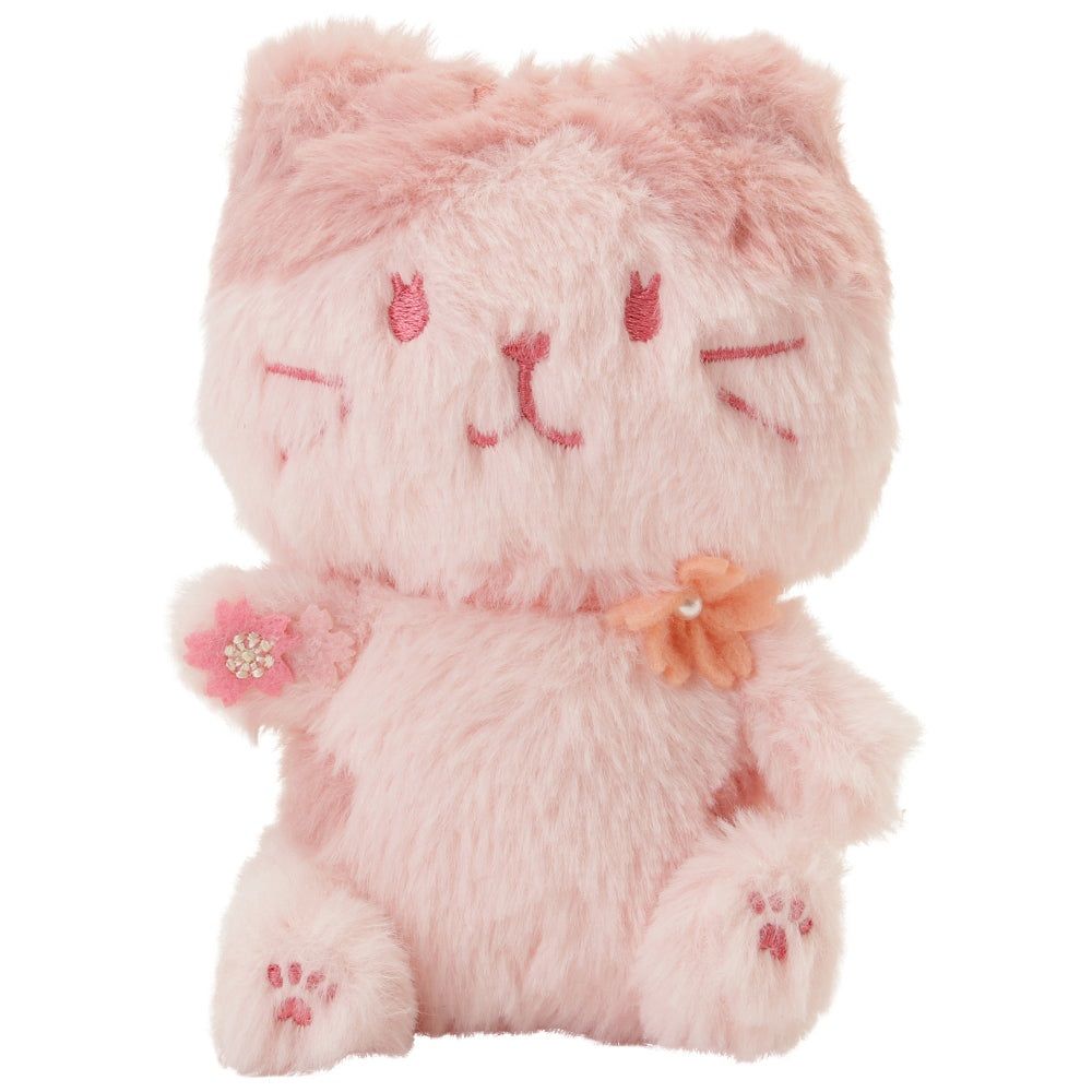 日本 HAPiNS Fuku Fuku Nyanko 粉粉櫻花玩偶/ 蘇格亞