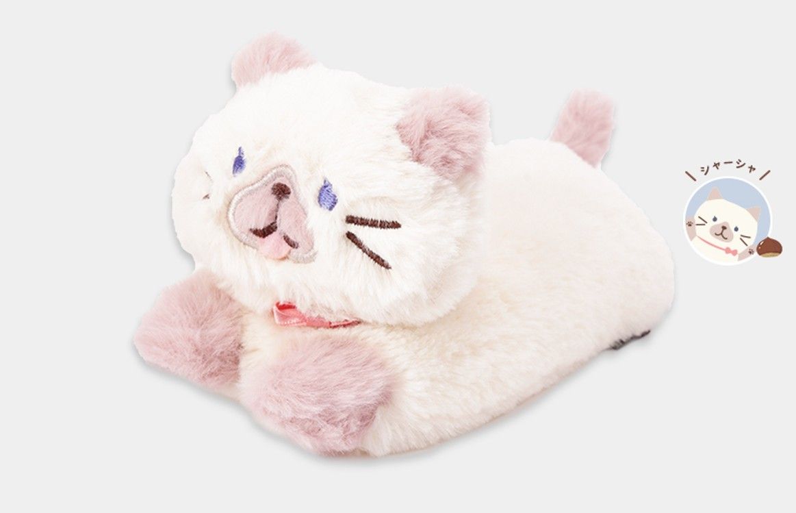 日本 HAPiNS Fuku Fuku Nyanko 毛絨絨趴趴貓玩偶/ 香香