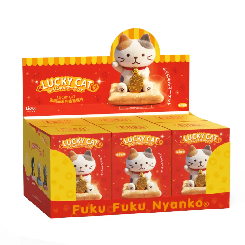日本 HAPiNS Fuku Fuku Nyanko 招福喵薰香盲盒/ 6入組