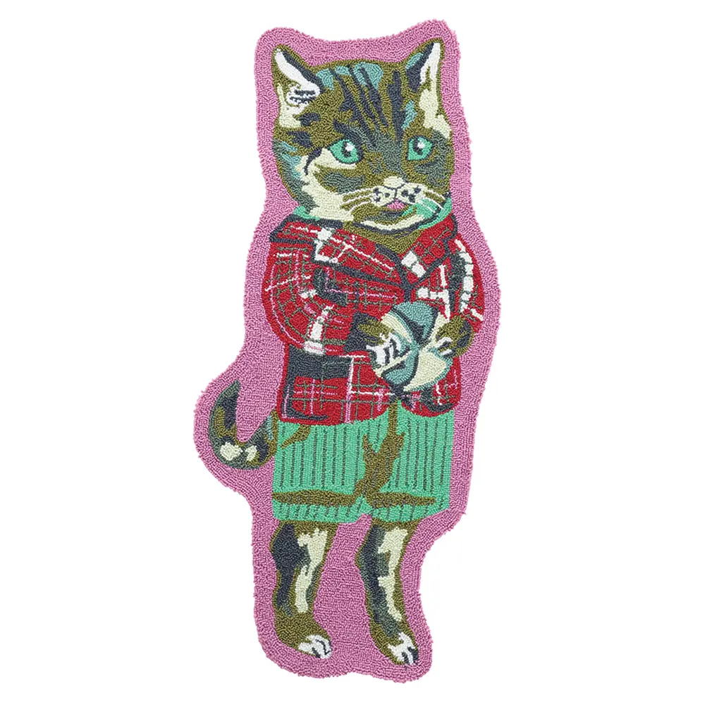 日本 Nathalie Lete 造型地墊/ Tabby Cat