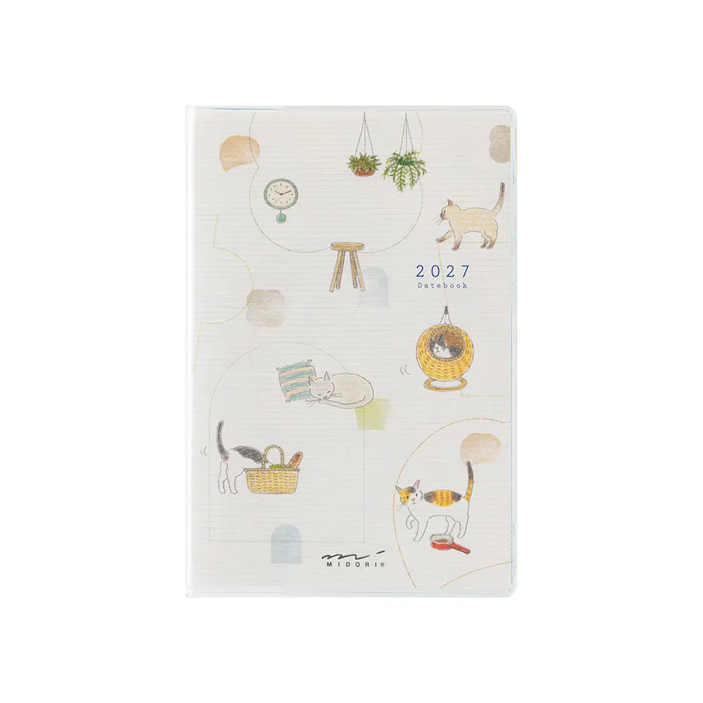 2027 日本 MIDORI 口袋日誌/ Mini/ 貓貓