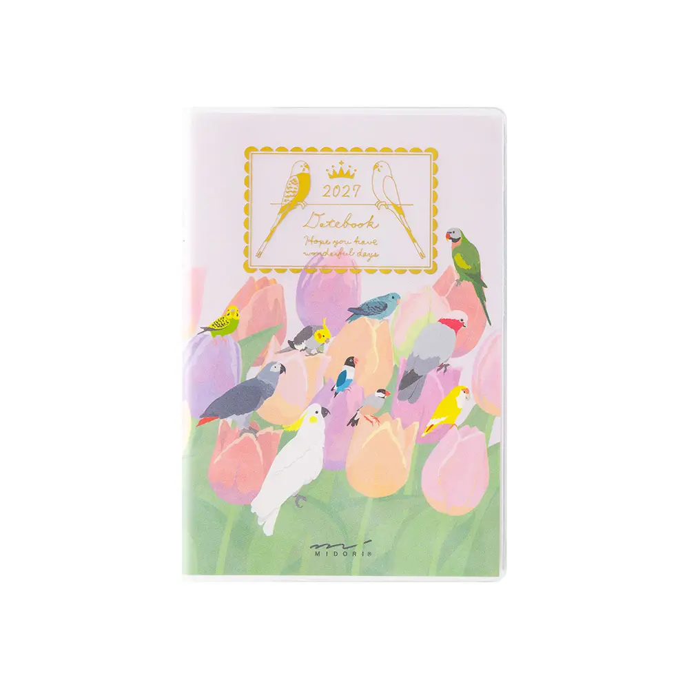 2027 日本 MIDORI 口袋日誌/ Mini/ 鳥與植物