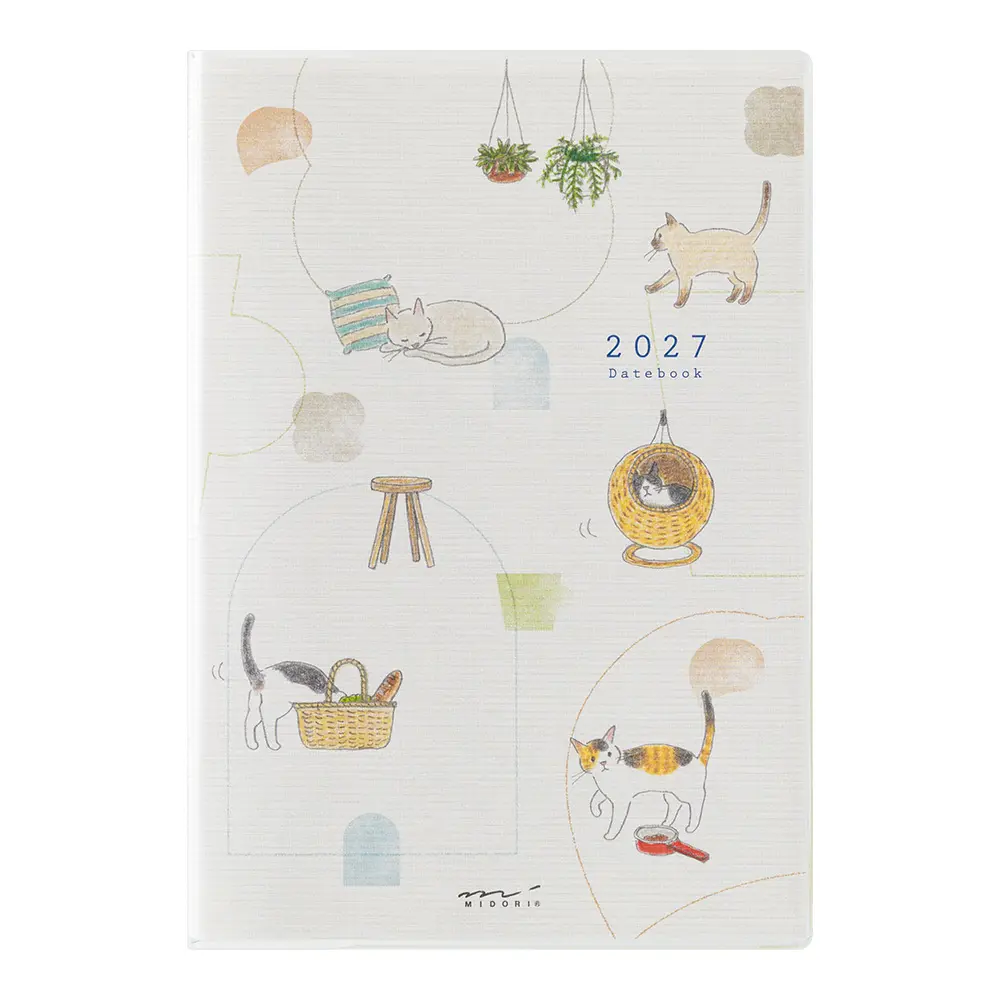 2027 日本 MIDORI 口袋日誌/ B6/ 貓貓