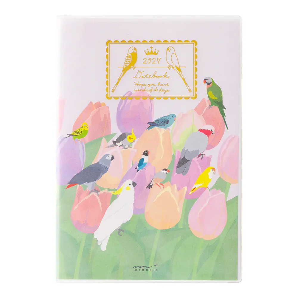 2027 日本 MIDORI 口袋日誌/ B6/ 鳥與植物