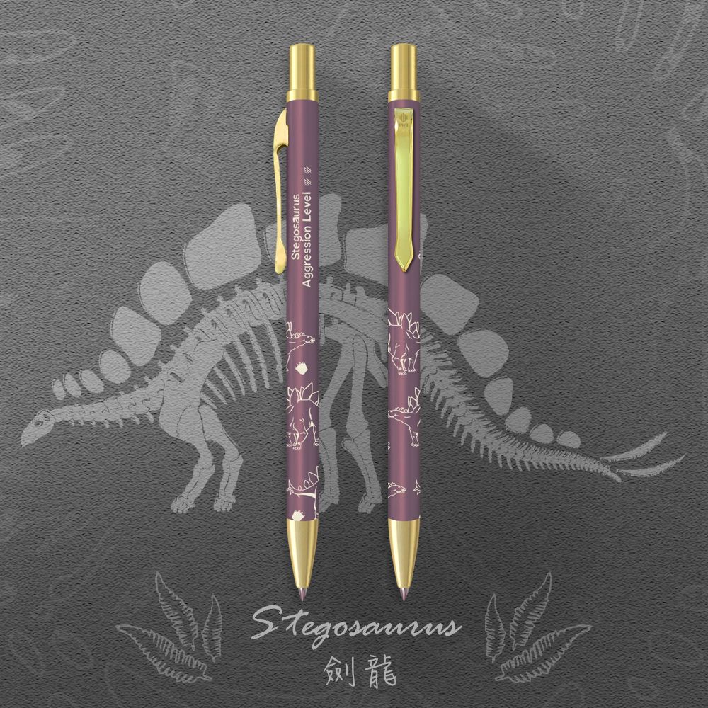 IWI Retro時光系列中性筆/ 0.5mm/ 恐龍時代/ 劍龍