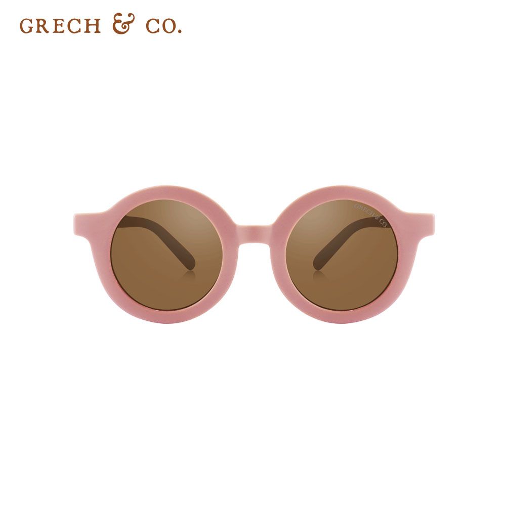 Grech&Co.經典二代圓框偏光兒童太陽眼鏡包裝升級版/ 櫻花粉