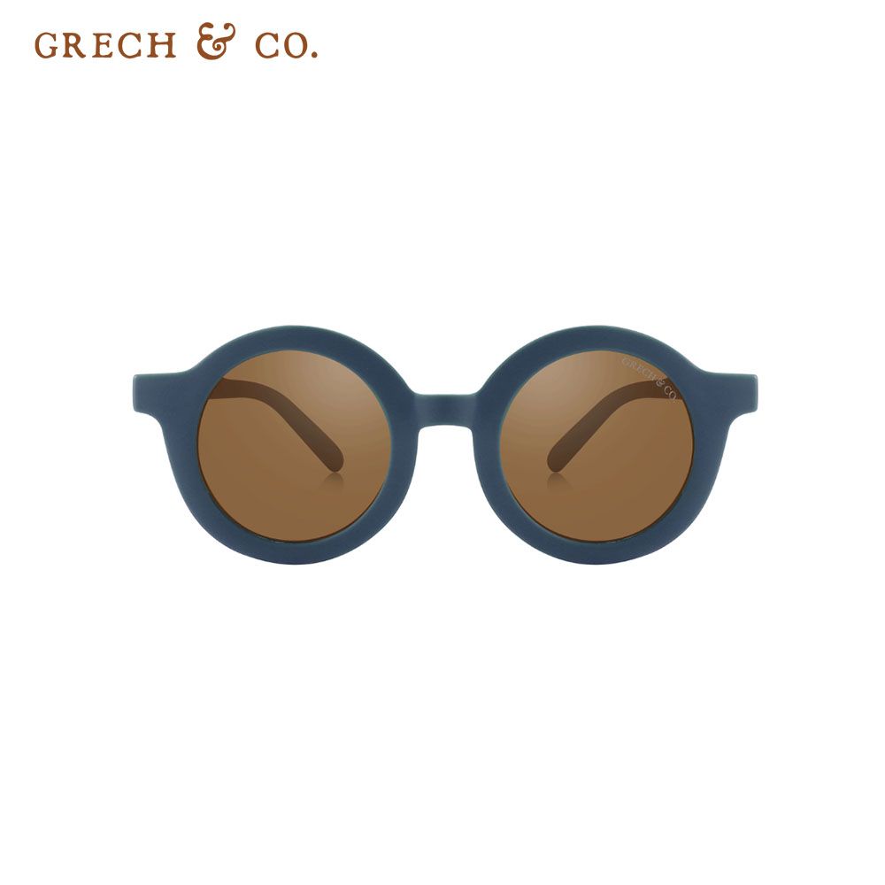 Grech&Co.經典二代圓框偏光兒童太陽眼鏡包裝升級版/ 夜灰藍