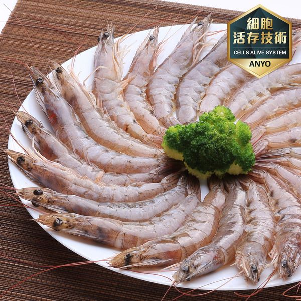 【安永鮮物】安永鮮凍-台灣特選白蝦(300g/包)