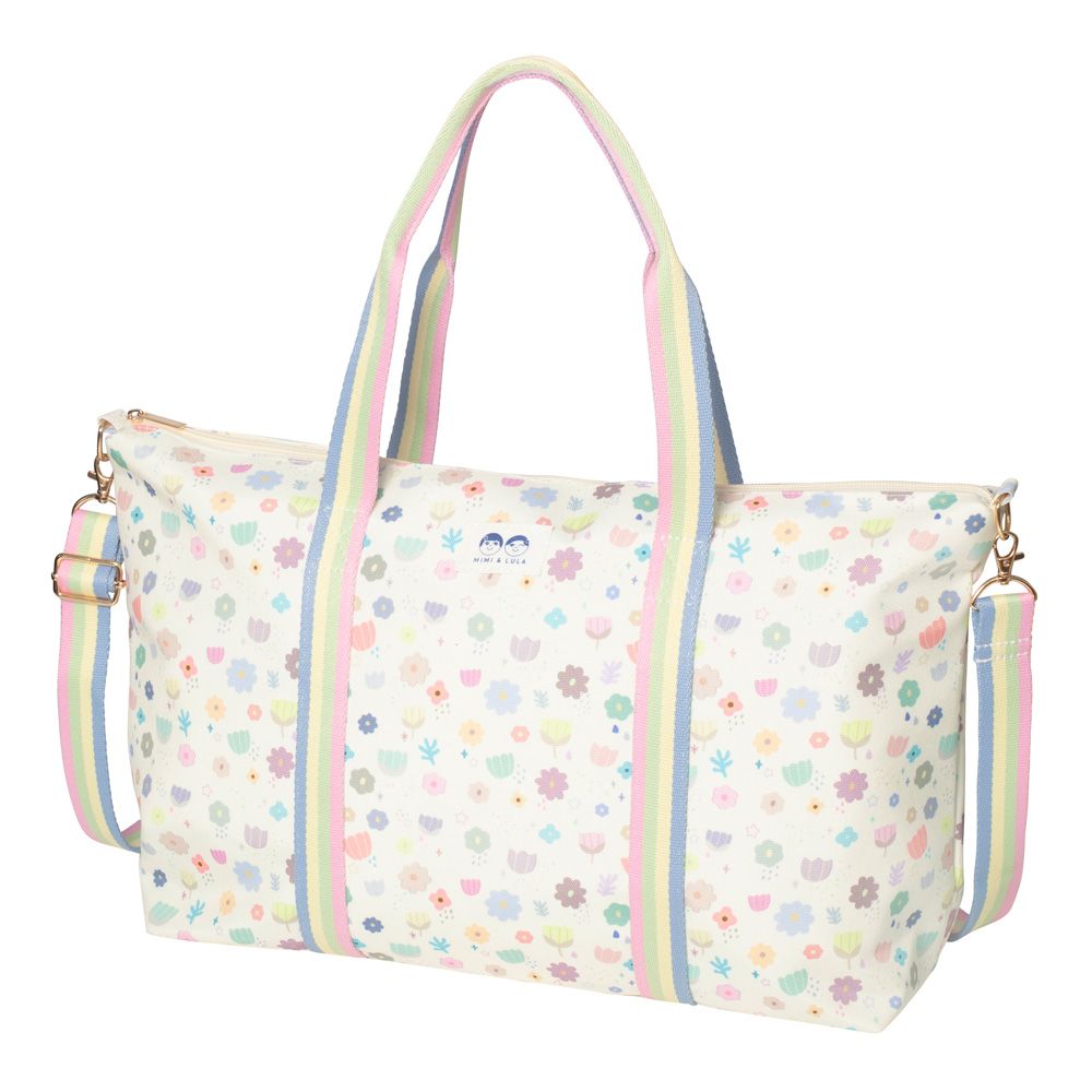 Mimi & Lula SS24粉嫩小花旅行袋/ 附肩帶