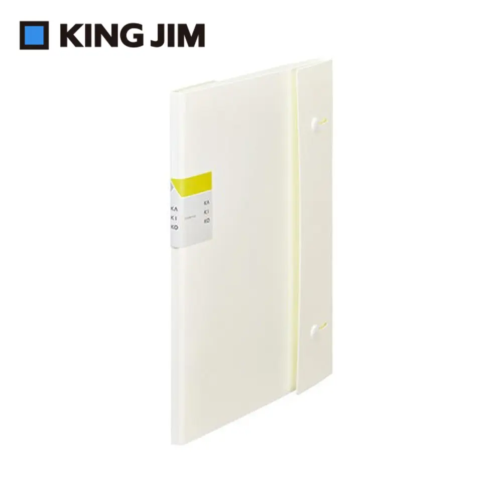 KING JIM KAKIKO單頁式風琴摺疊資料夾/ 16頁內袋/ 白色