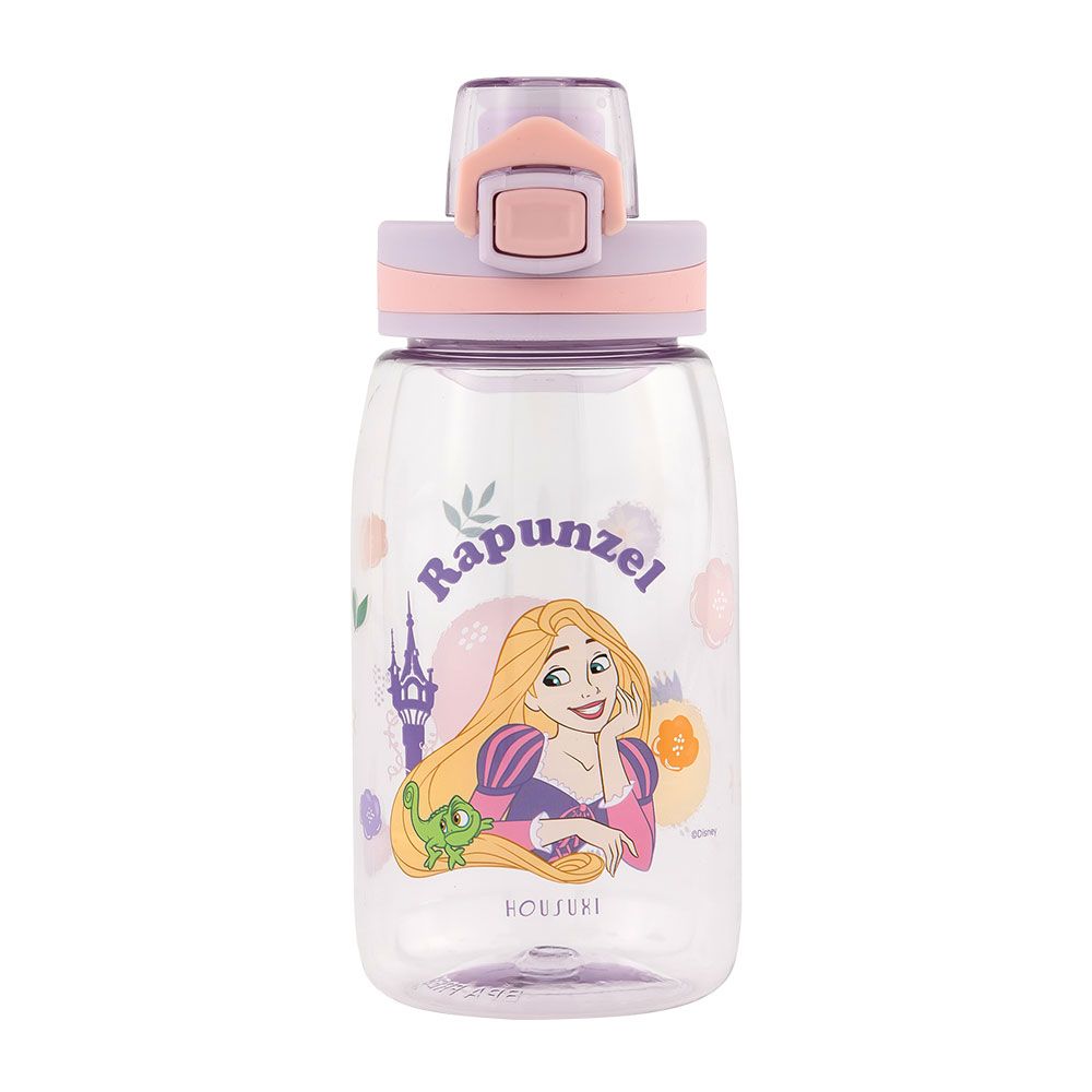 HOUSUXI迪士尼長髮公主Tritan彈蓋水瓶/ 550ml