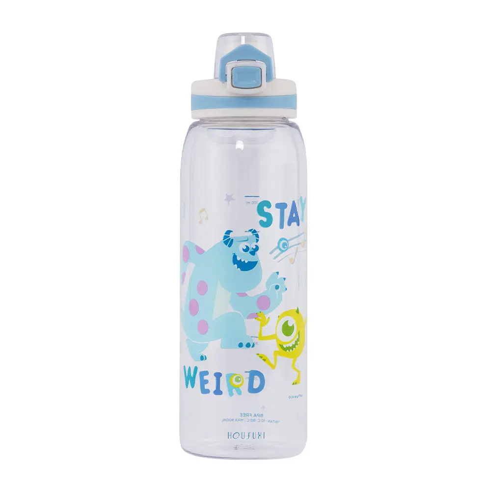 HOUSUXI迪士尼怪獸電力公司Tritan彈蓋水瓶/ 900ml