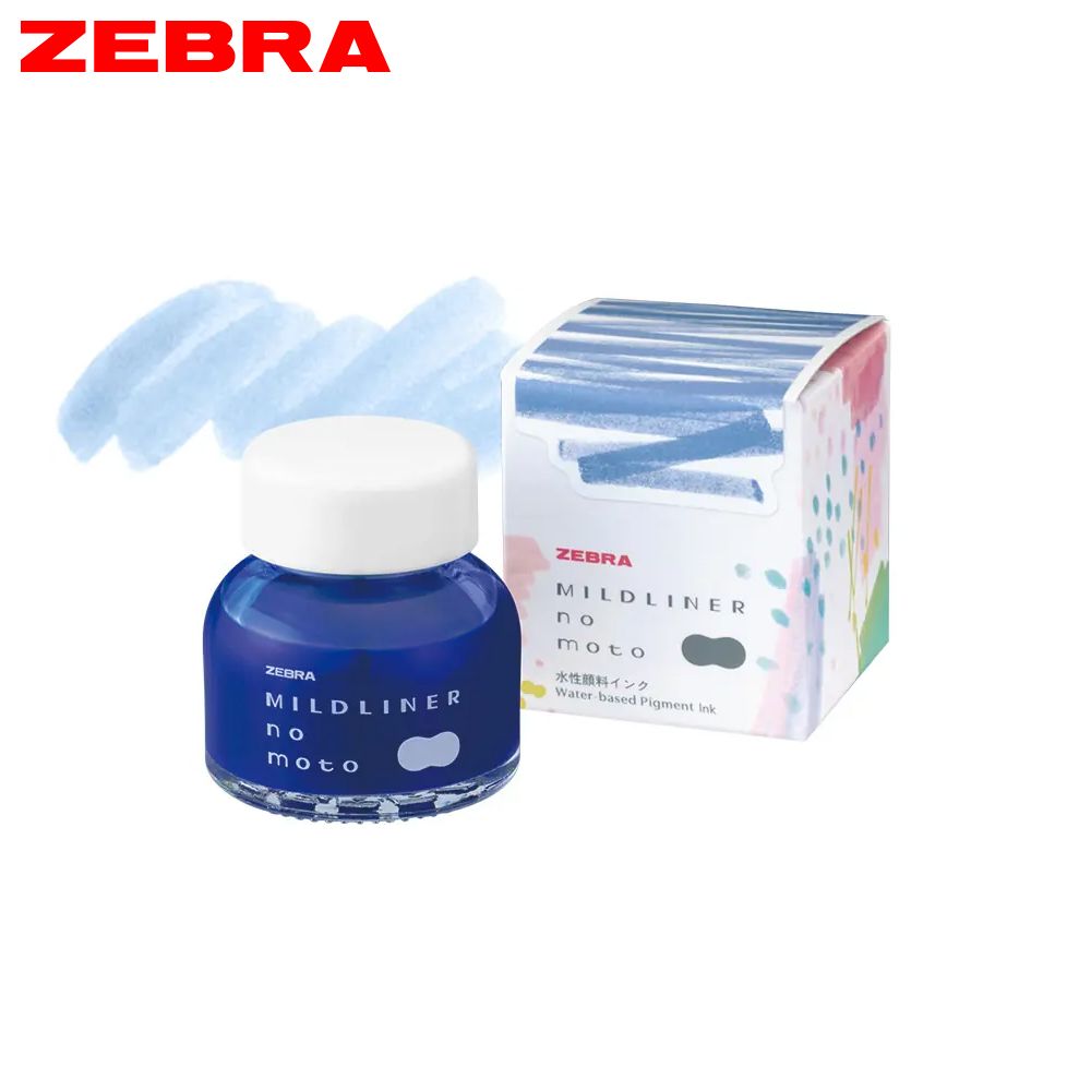 ZEBRA MILDLINER no moto墨水瓶/ 10ml/ 淡深藍色