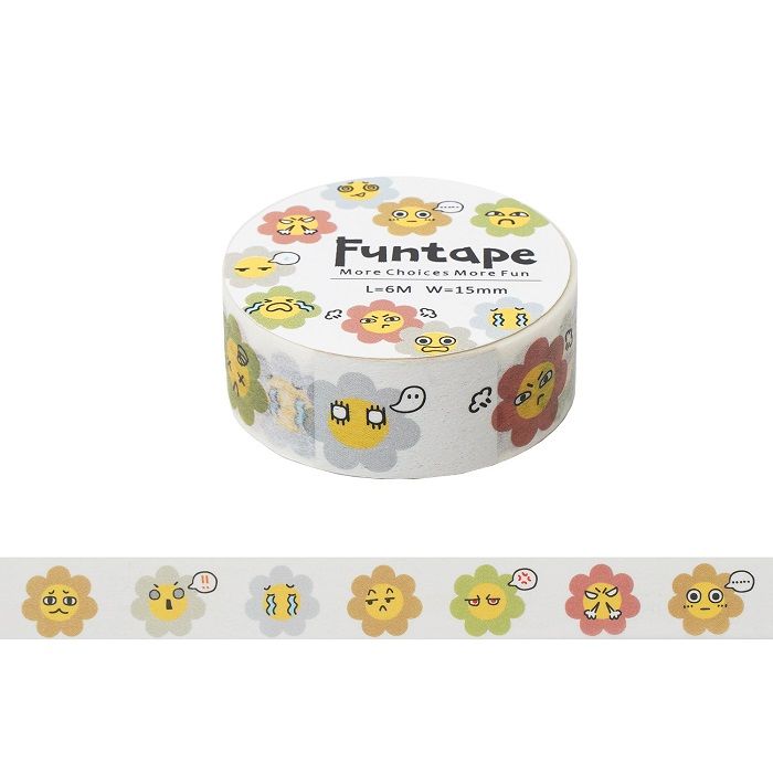 Funtape 15W特色紙膠帶/ 負能量花花