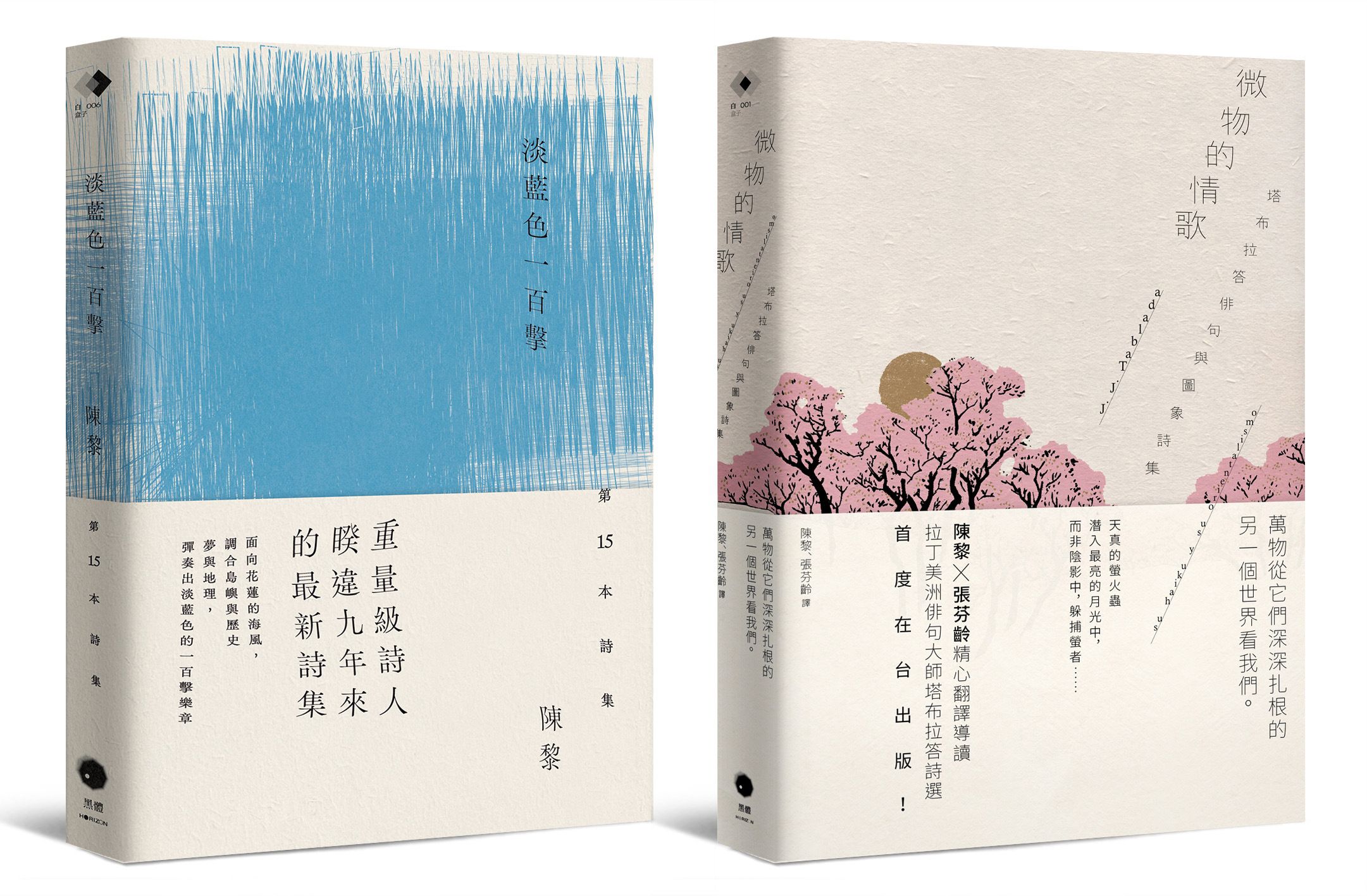 圖象詩的二重奏套書: 淡藍色一百擊+微物的情歌 (2冊合售)