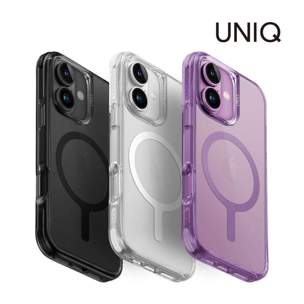 UNIQ iPhone16 Plus Combat Magclick-白(夜光)
