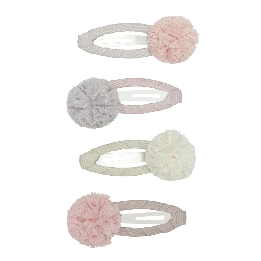 Mimi & Lula AW24天鵝湖澎澎球滴答髮夾/ 4入