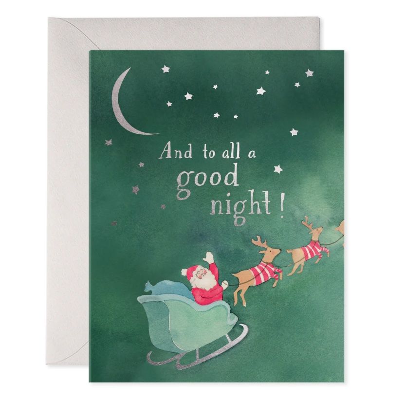 E. FRANCES聖誕卡/ To All a Good Night/ 聖誕老人雪橇之夜
