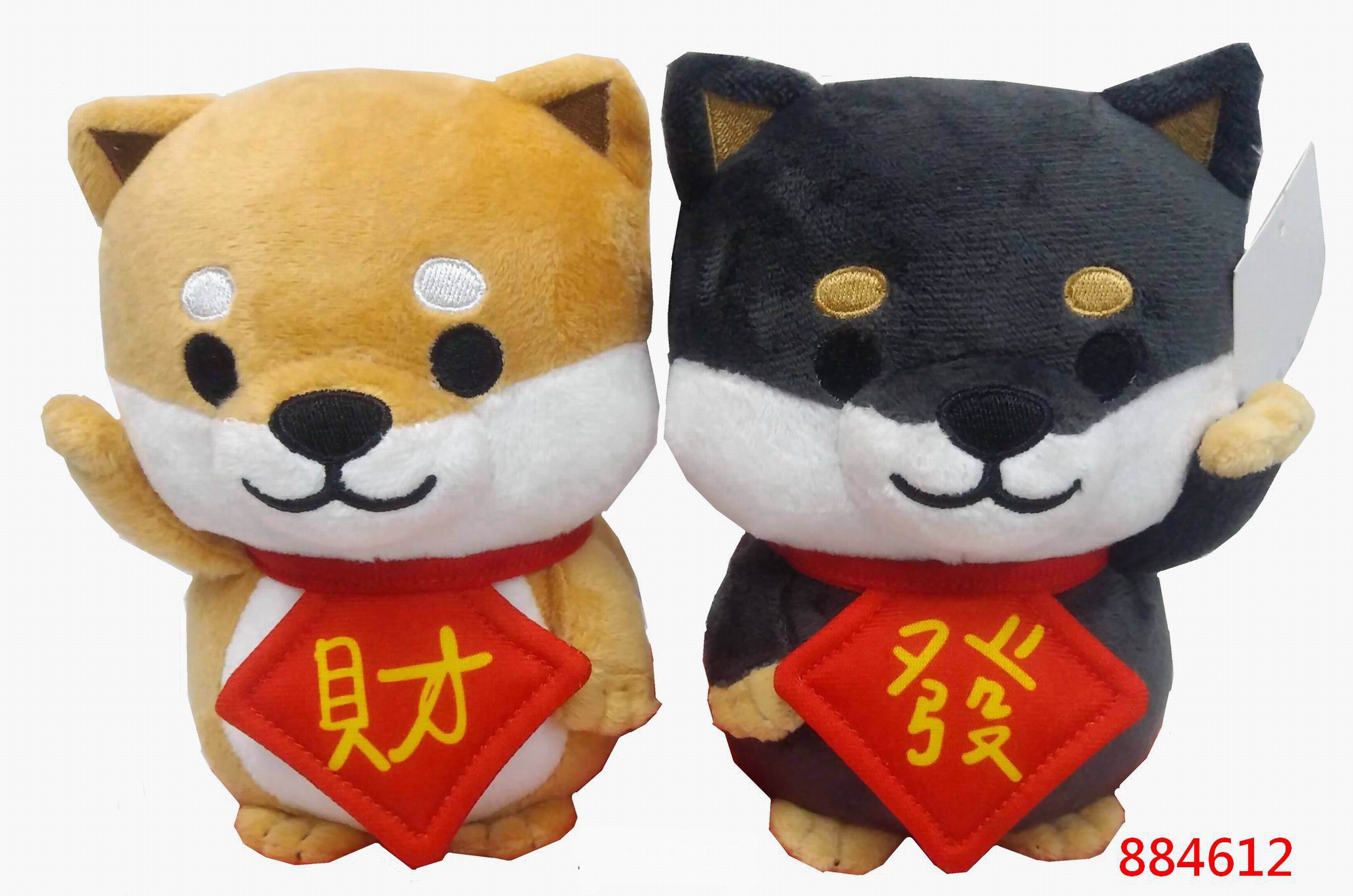 毅萬12吋發財柴犬/ 2色隨機出貨