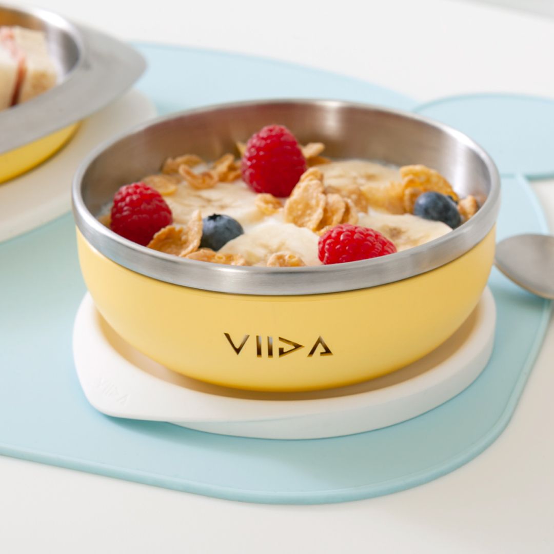 304L抗菌不鏽鋼➤VIIDA Soufflé抗菌不鏽鋼餐碗/ 黃